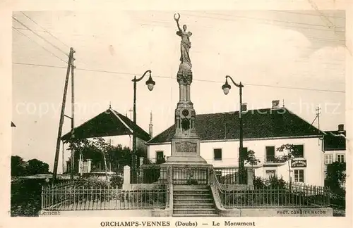 AK / Ansichtskarte Orchamps_Vennes Monument Orchamps Vennes