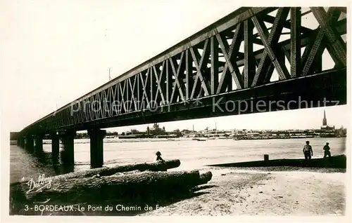 AK / Ansichtskarte Bordeaux Pont du chemin de fer Bordeaux