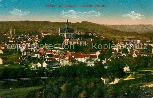 AK / Ansichtskarte Altkirch_Elsass Gesamtansicht Gefechte 1914 16 Kriegsschauplatz 1. Weltkrieg Altkirch Elsass