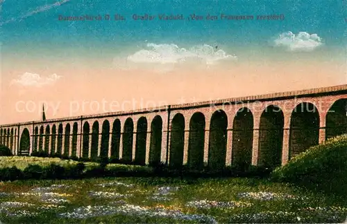 AK / Ansichtskarte Dammerkirch_Dannemarie_Haut Rhin Viadukt von den Franzosen zerstoert Dammerkirch_Dannemarie