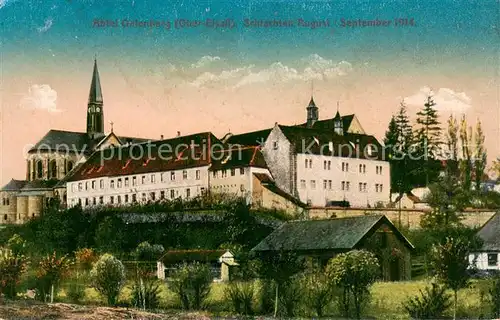 AK / Ansichtskarte Oelenberg_Elsass Abtei Schlachten 1914 Kriegsschauplatz 1. Weltkrieg Oelenberg_Elsass