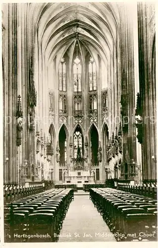 AK / Ansichtskarte s_Hertogenbosch_Herzogenbusch Basiliek St. Jan Middenschip met Choor Basilika s_Hertogenbosch