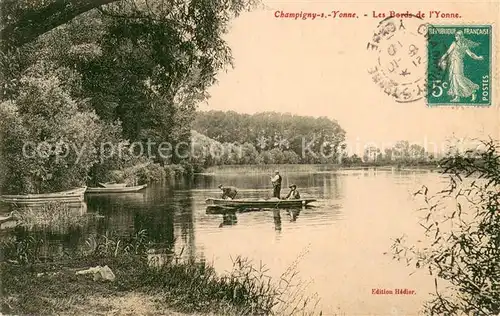 AK / Ansichtskarte Champigny_Yonne Les bords de l Yonne Champigny Yonne