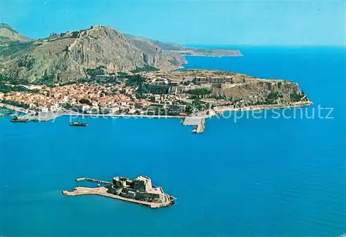 AK / Ansichtskarte Nauplia_Nauplion Fliegeraufnahme mit Burzi Nauplia Nauplion
