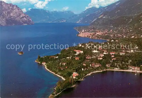AK / Ansichtskarte Malcesine_Lago_di_Garda Fliegeraufnahme Malcesine_Lago_di_Garda