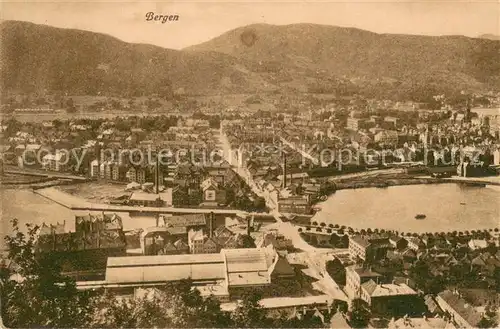 AK / Ansichtskarte Bergen_Norwegen Panorama Bergen Norwegen