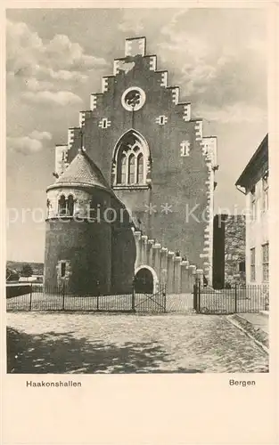 AK / Ansichtskarte Bergen_Norwegen Haakonshallen Bergen Norwegen