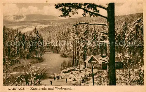 AK / Ansichtskarte Karpacz Kawiarnia nad Wodospadem Karpacz