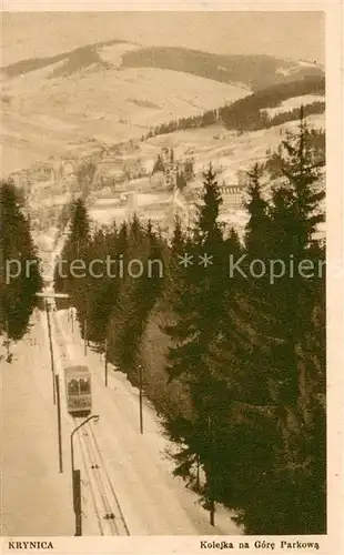 AK / Ansichtskarte Krynica Zdroj Kolejka na Gore Parkowa Krynica Zdroj