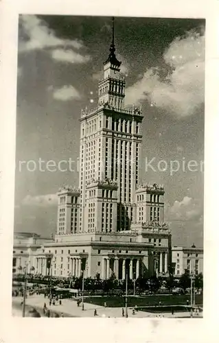 AK / Ansichtskarte Warszawa Kulturpalast Wahrzeichen Warszawa