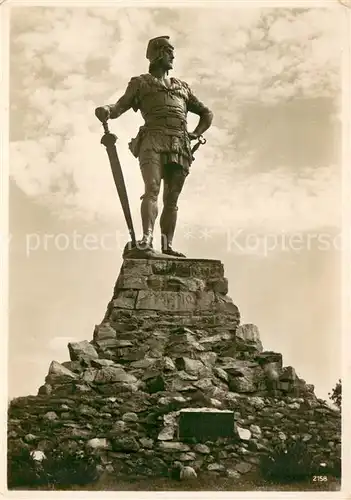 AK / Ansichtskarte Vangsnes Fritjofstatue Denkmal Vangsnes