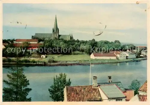 AK / Ansichtskarte Trondheim Panorama Blick zur Kirche Trondheim