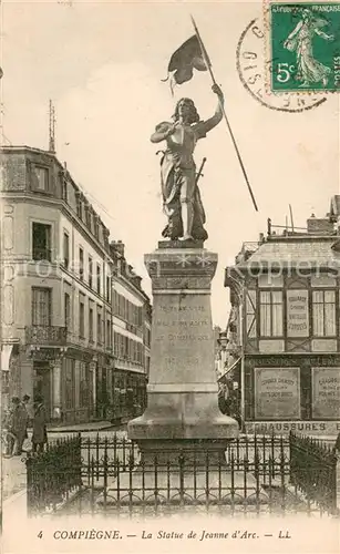 AK / Ansichtskarte Compiegne_60 Statue de Jeanne d Arc 