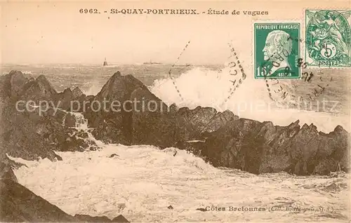 AK / Ansichtskarte Saint Quay Portrieux Etude de vagues Saint Quay Portrieux