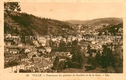 AK / Ansichtskarte Tulle_Correze Panorama du Quartier de Souillac et de la gare Tulle_Correze