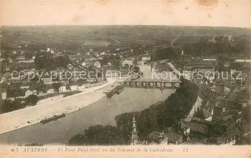 AK / Ansichtskarte Auxerre Pont Paul Bert vu du sommet de la cathedrale Auxerre