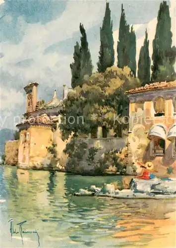 AK / Ansichtskarte San_Vigilio_Lago_di_Garda Kuenstlerkarte San_Vigilio_Lago_di_Garda