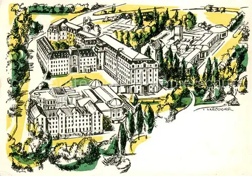 AK / Ansichtskarte Vittel Station Thermale Zeichnung Vittel