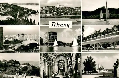 AK / Ansichtskarte Tihany Teilansichten Hafen Bruecke Kirche Tihany