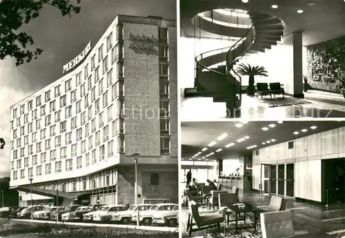 AK / Ansichtskarte Poznan_Posen Hotel Merkury Wejscie do kawiarni Hall na parterze Poznan Posen