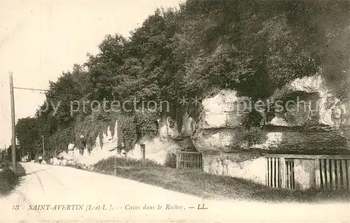 AK / Ansichtskarte Saint Avertin Caves dans le Rocher Saint Avertin