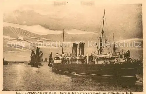 AK / Ansichtskarte Boulogne sur Mer_62 Service des voyageurs Boulogne Folkestone 