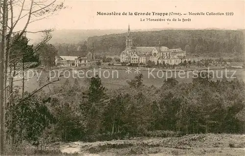 AK / Ansichtskarte Soligny la Trappe Le Monastere de la Grande Trappe vu de la foret Soligny la Trappe