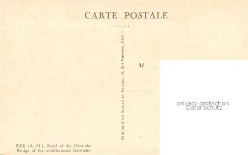 AK / Ansichtskarte Eze_06 et Cap Ferrat vue prise de la Grande Corniche Cote d Azur Pont de la moyenne corniche 