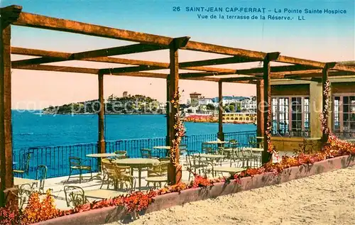 AK / Ansichtskarte Saint Jean Cap Ferrat La Pointe Sainte Hospice vue de la terrasse de la Reserve Saint Jean Cap Ferrat