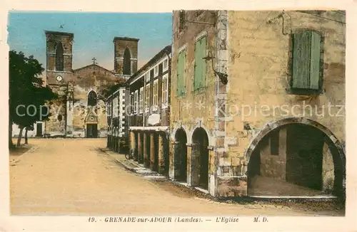 AK / Ansichtskarte Grenade sur l_Adour Eglise Kirche Grenade sur l Adour