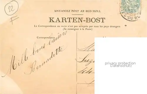 AK / Ansichtskarte Tonquedec Vue prise du moulin Tonquedec