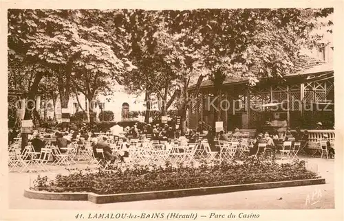 AK / Ansichtskarte Lamalou les Bains Parc du Casino Lamalou les Bains