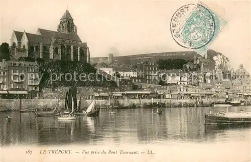 AK / Ansichtskarte Le_Treport Vue prise du Pont Tournant Le_Treport