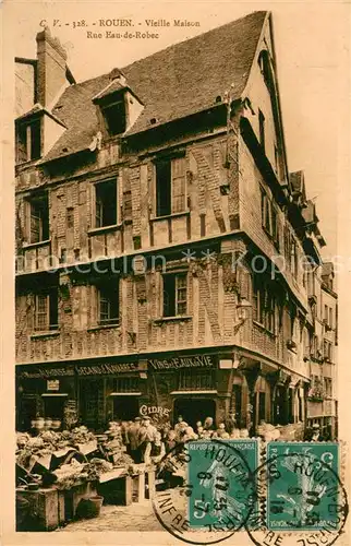 AK / Ansichtskarte Rouen Vieille Maison Rue Eau de Robec Rouen