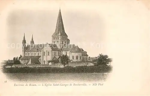 AK / Ansichtskarte Rouen Eglise Saint Georges de Boscherville Rouen