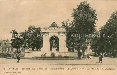 AK / Ansichtskarte Chartres_28 Monument eleve a la memoire des Enfants dEure et Loir et Promenade de la Butte des Charbonniers 