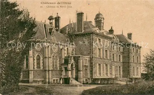 AK / Ansichtskarte Menil Jean Chateau de Menil Jean Menil Jean