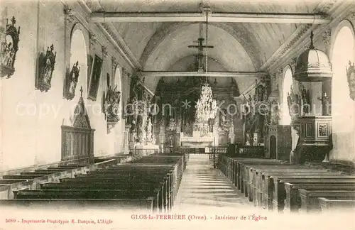 AK / Ansichtskarte Glos la Ferriere Interieur de l Eglise Glos la Ferriere