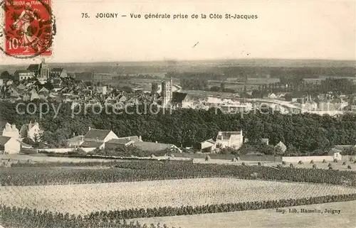 AK / Ansichtskarte Joigny_Yonne Vue generale prise de la Cote St Jacques Joigny Yonne
