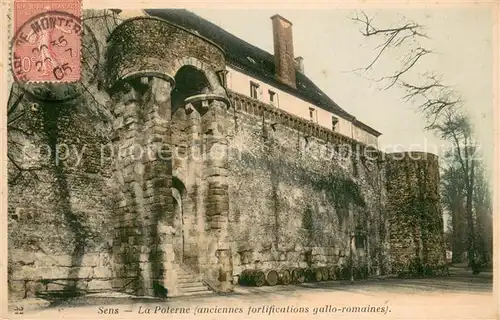 AK / Ansichtskarte Sens_89 La Poterne anciennes fortifications galle romaines 