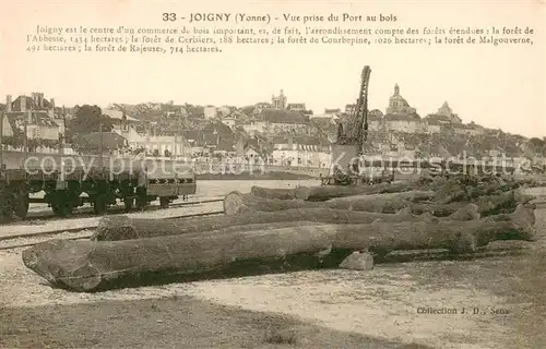 AK / Ansichtskarte Joigny_Yonne Vue prise du Port au bois Joigny Yonne