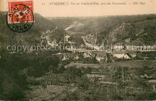 AK / Ansichtskarte Avallon Vue sur Cousin le Pont prise des Promenades Avallon