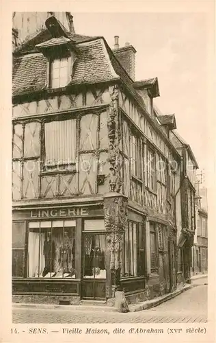 AK / Ansichtskarte Sens_89 Vieille Maison dite d Abraham 