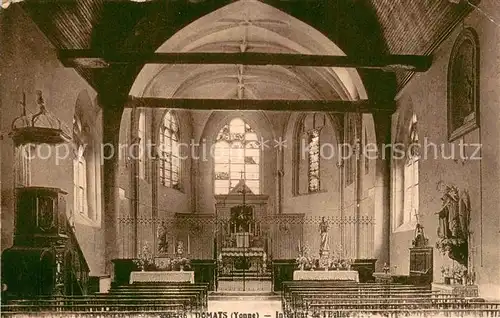 AK / Ansichtskarte Domats Interieur de l Eglise Domats