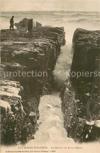 AK / Ansichtskarte Les_Sables d_Olonne Le Gouffre du Puits d Enter Les_Sables d_Olonne