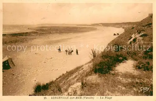 AK / Ansichtskarte Longeville sur Mer La Plage Longeville sur Mer