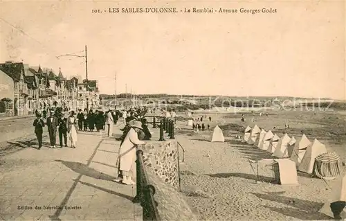 AK / Ansichtskarte Les_Sables d_Olonne Le Remblai Avenue Georges Godet Les_Sables d_Olonne