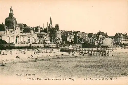 AK / Ansichtskarte Le_Havre Le Casino et la Plage Le_Havre