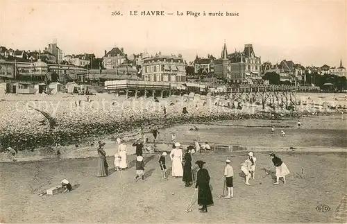 AK / Ansichtskarte Le_Havre La Plage a maree basse Le_Havre