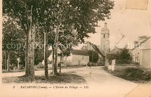 AK / Ansichtskarte Bazarnes Entree du Village Bazarnes